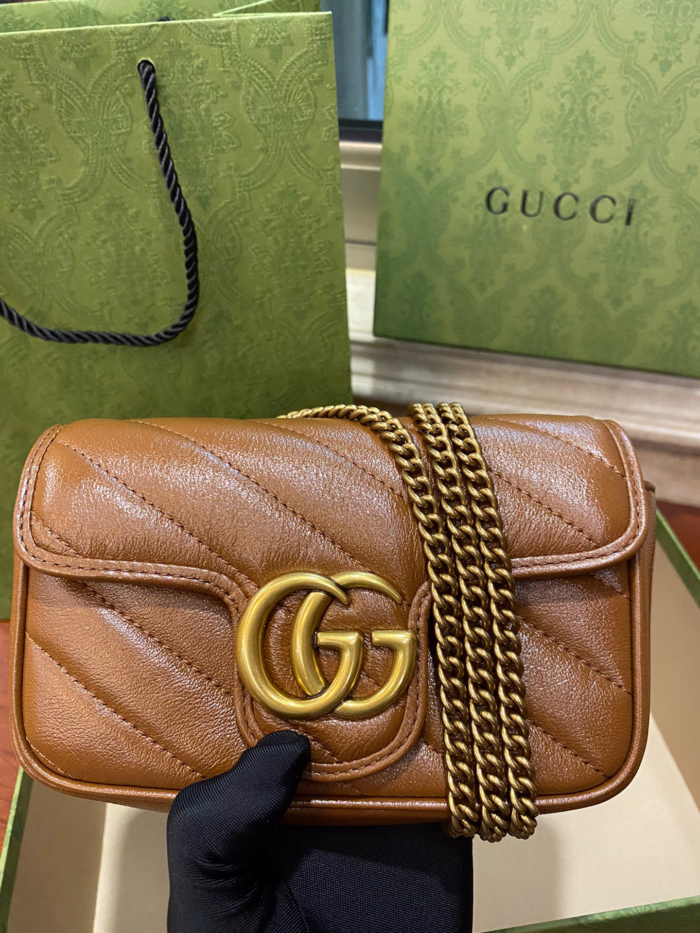 g*u*i gg marmont S*per mini bag