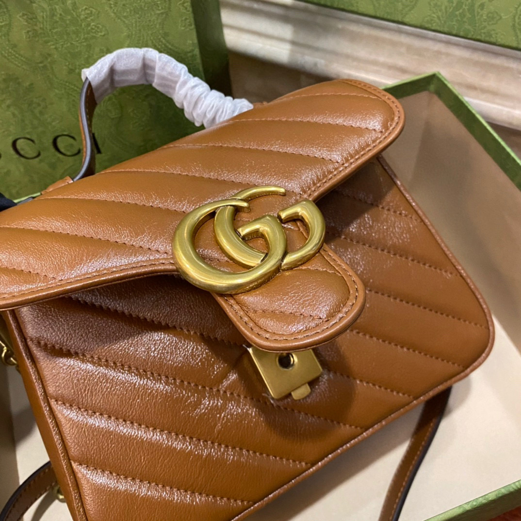 G*u*i gg marmont mini top handle bag