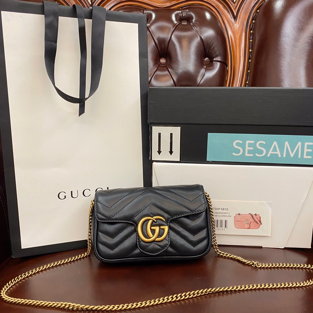g*u*i gg marmont S*per mini bag