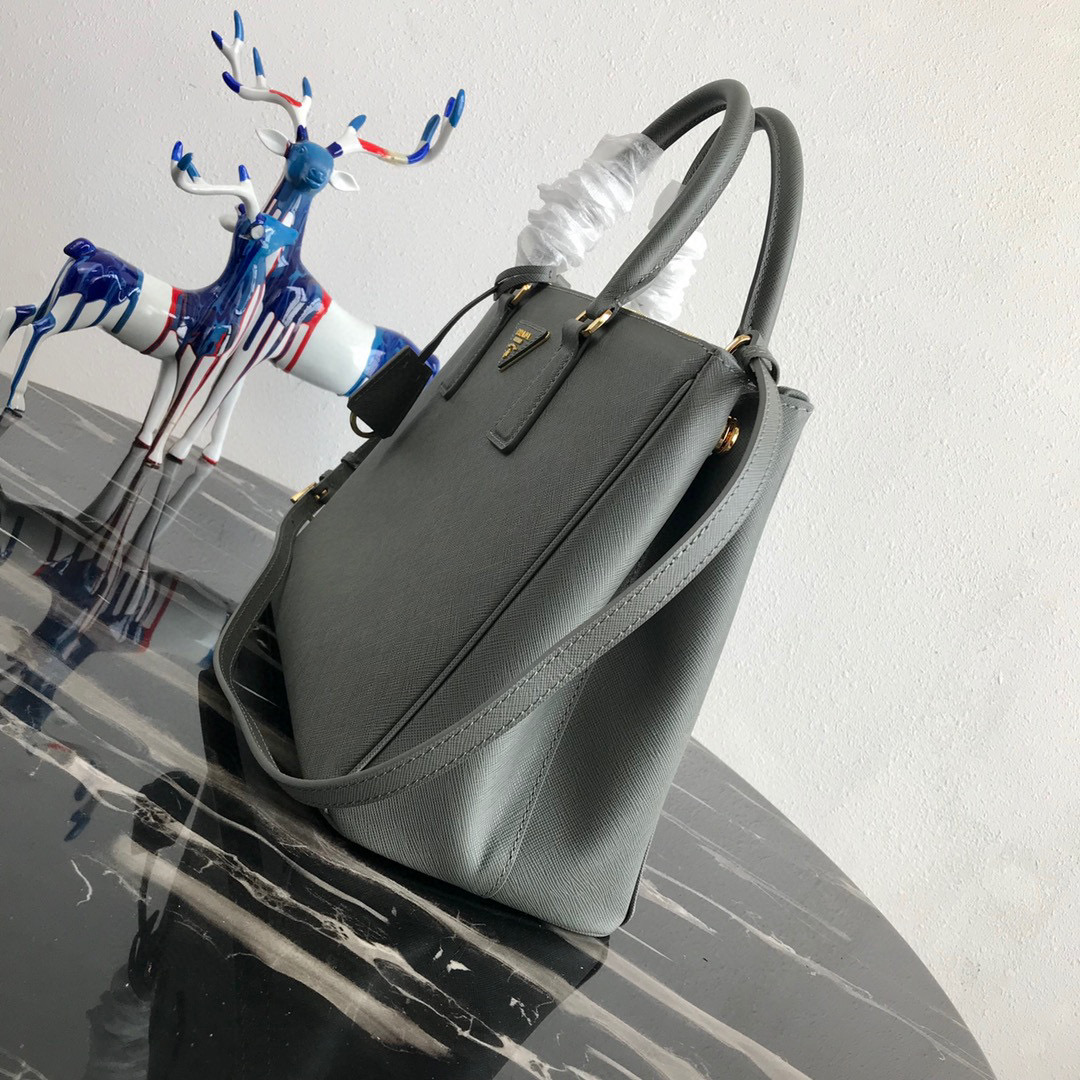 large Pra*a galleria saffiano leather bag