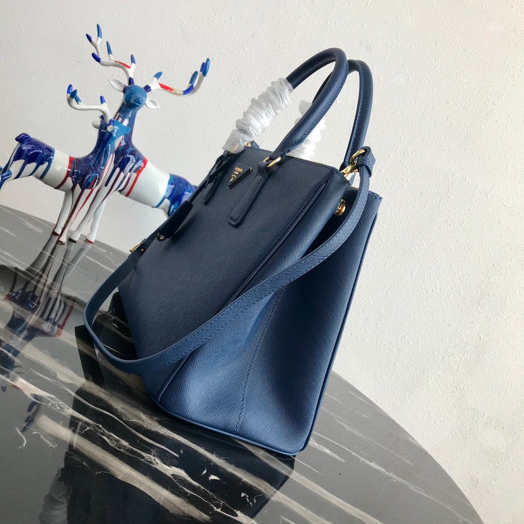 large Pra*a galleria saffiano leather bag