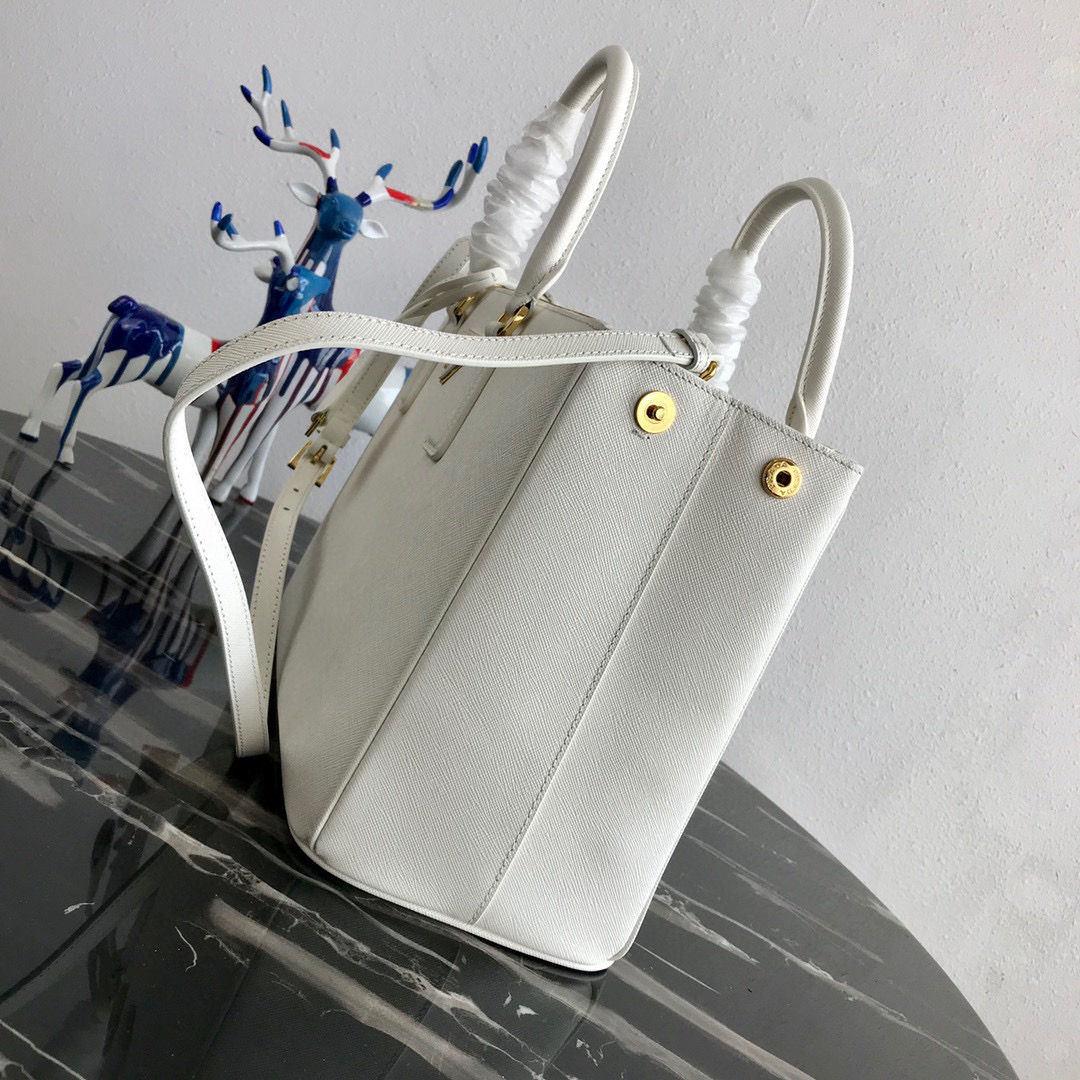 large Pra*a galleria saffiano leather bag