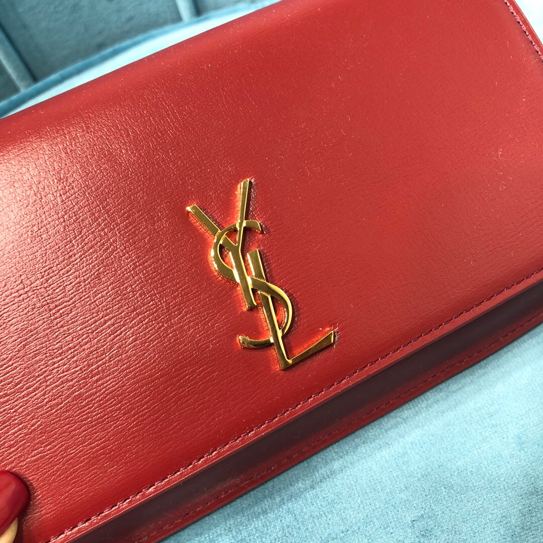 YSL CASSANDRE PHONE HOLDER WITH STRAP