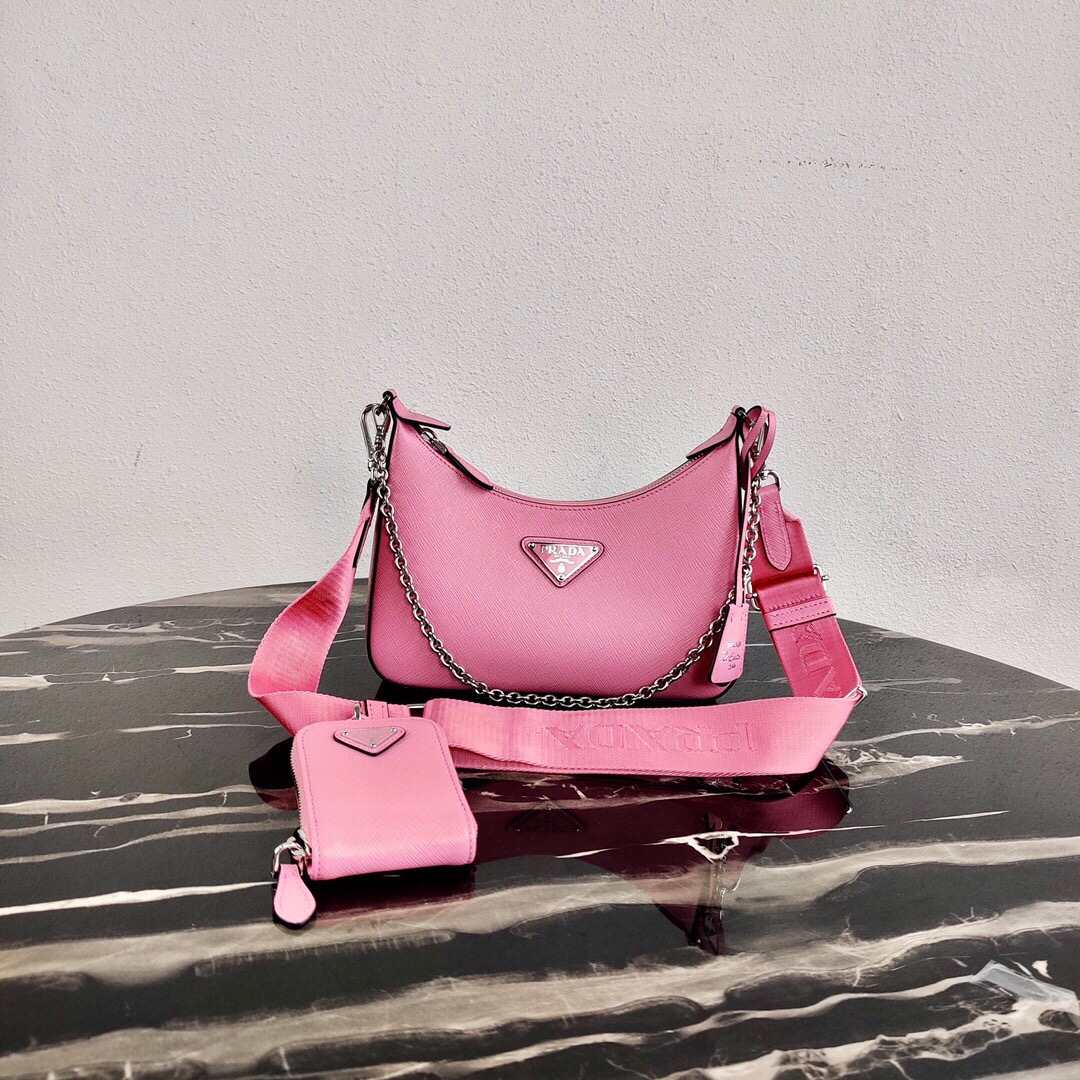 Pra*a re-edition 2005 saffiano leather bag