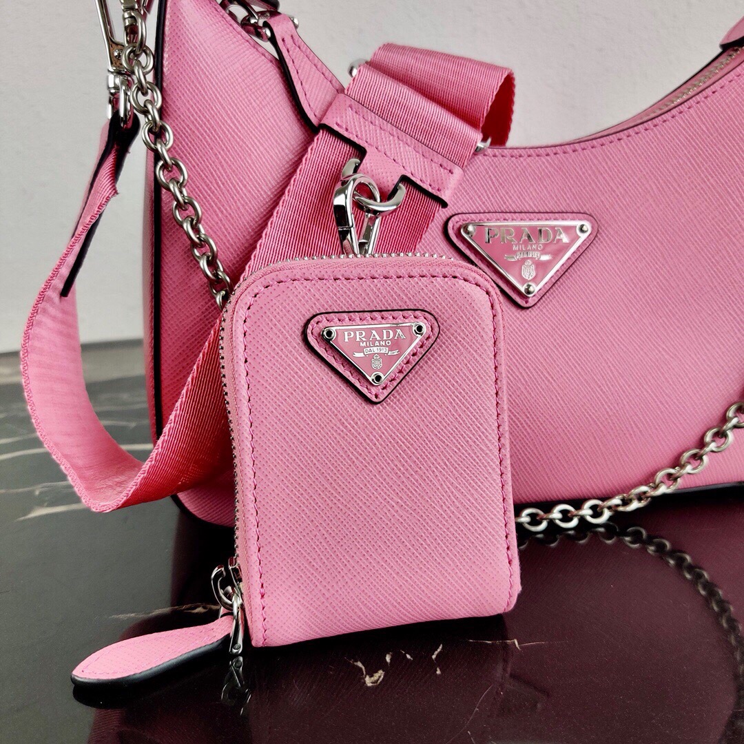 Pra*a re-edition 2005 saffiano leather bag