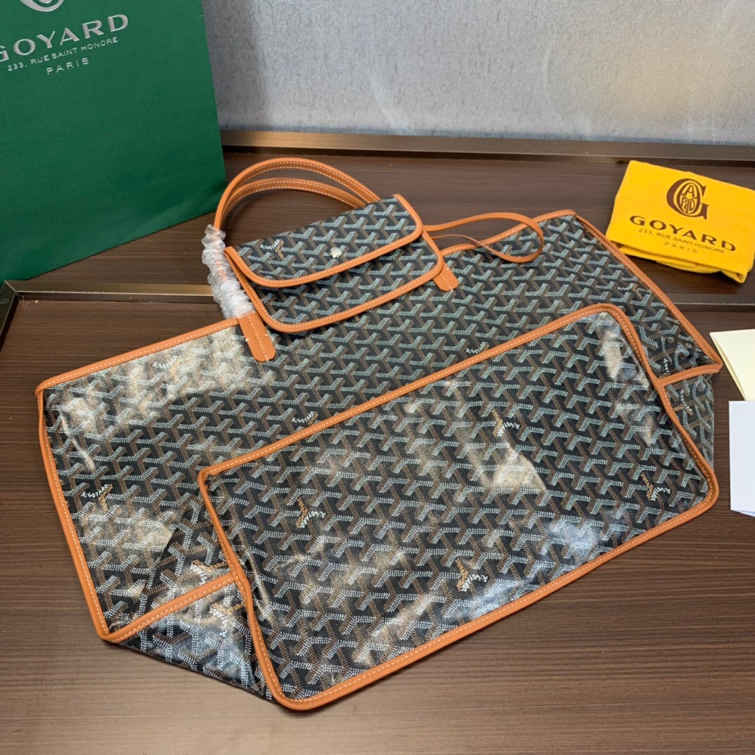 go*ard saint L**is gm tote bag canvas reversible