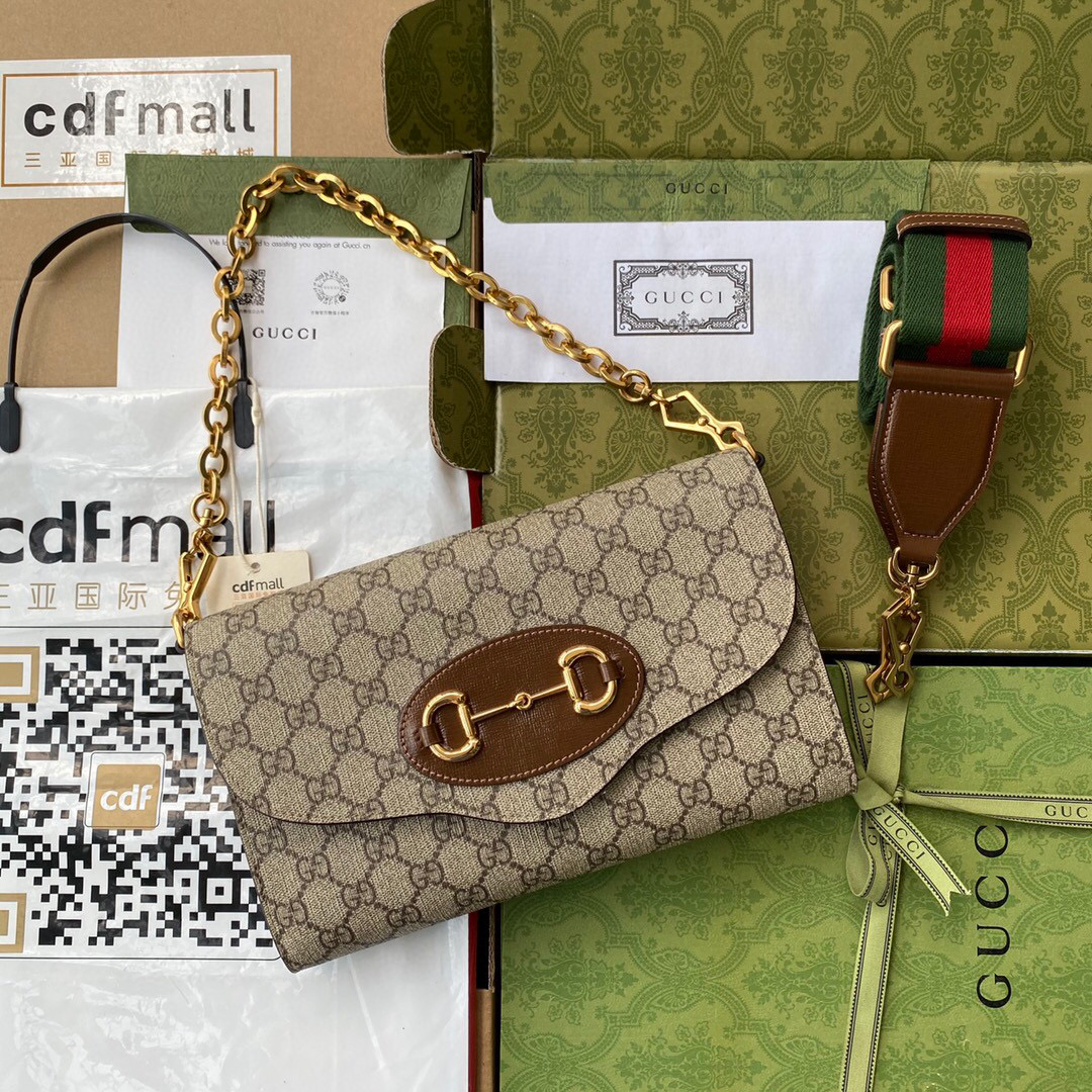 G*u*i horsebit 1955 chain bag