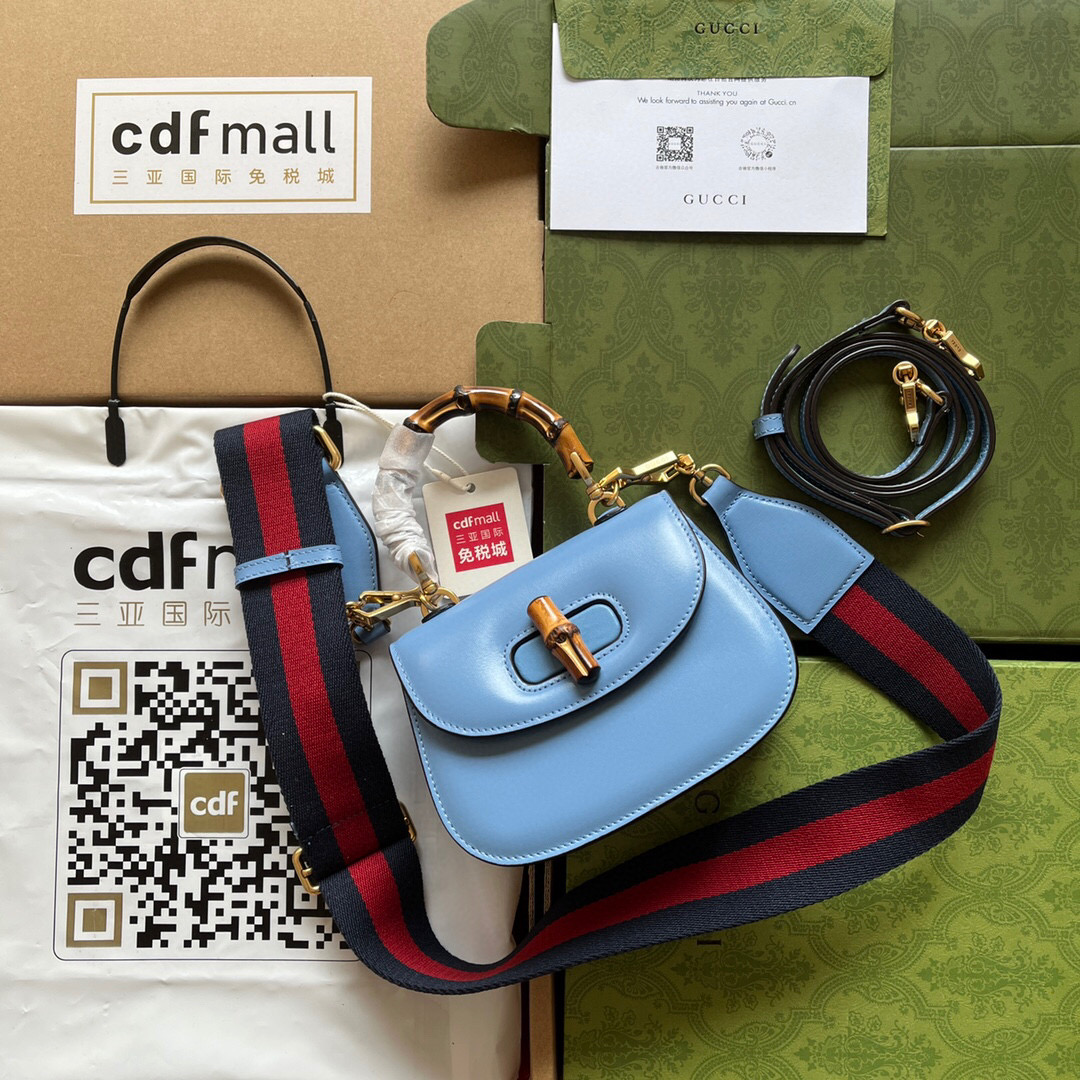 G*u*i bamboo handle bag