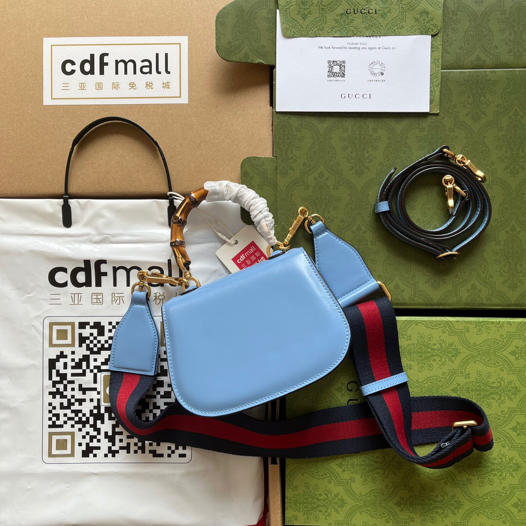 G*u*i bamboo handle bag