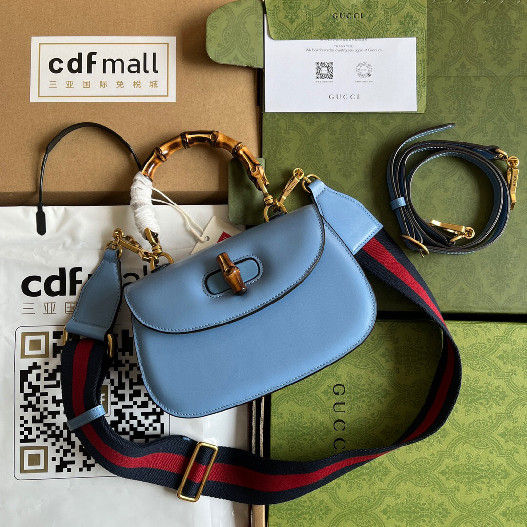G*u*i bamboo handle bag
