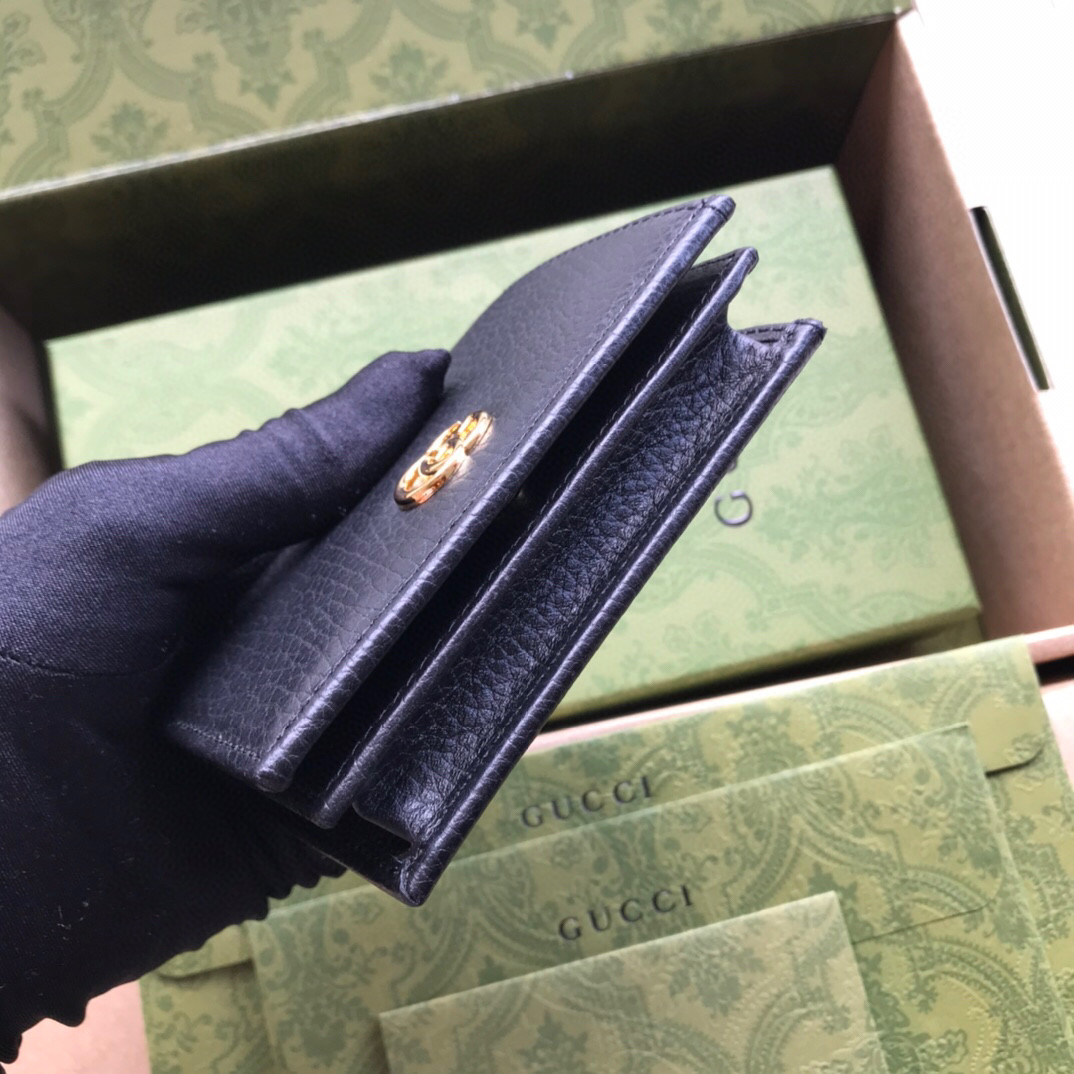G*u*i leather card case wallet