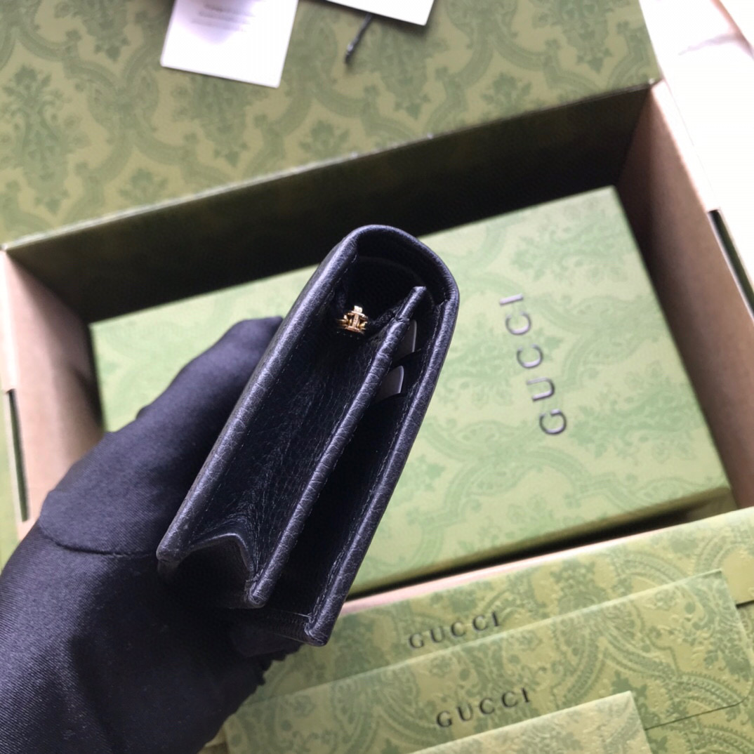 G*u*i leather card case wallet