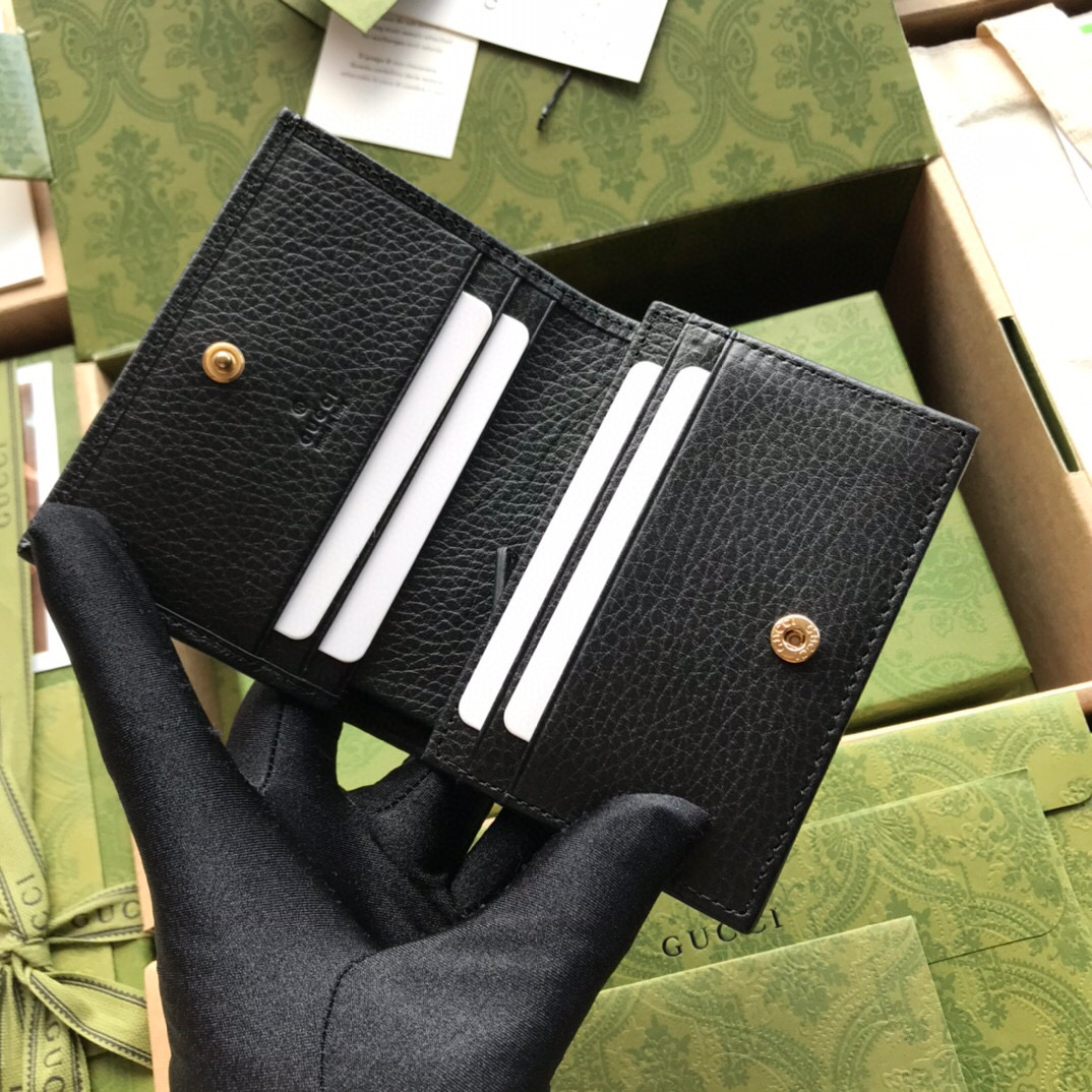 G*u*i leather card case wallet