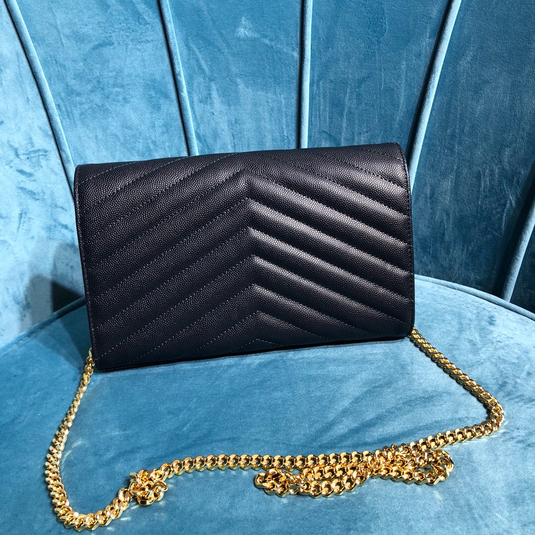 YSL CASSANDRE MATELASSÉ CHAIN WALLET