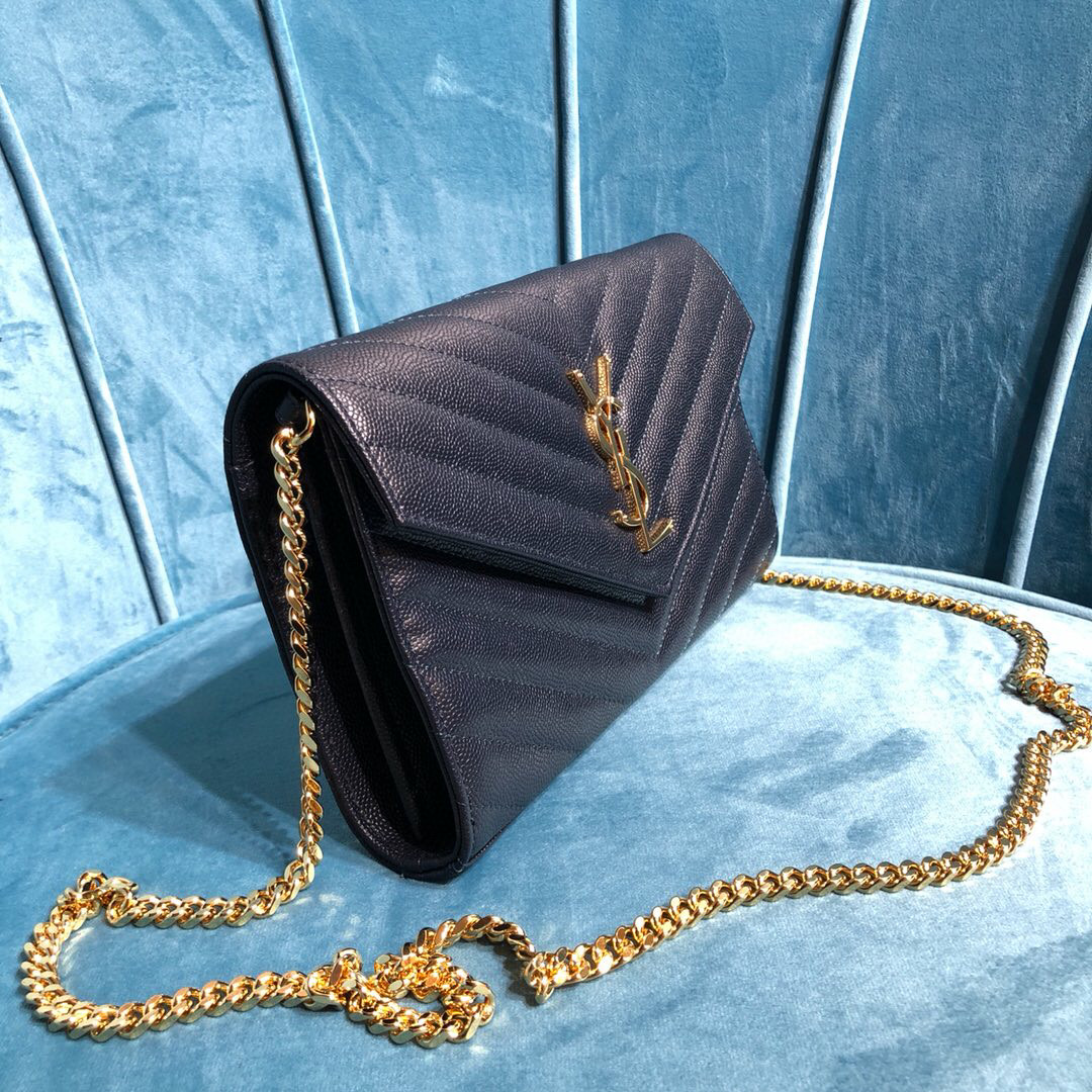 YSL CASSANDRE MATELASSÉ CHAIN WALLET