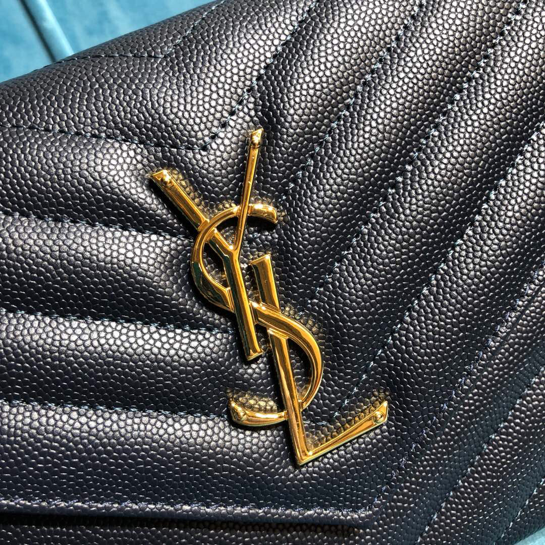 YSL CASSANDRE MATELASSÉ CHAIN WALLET