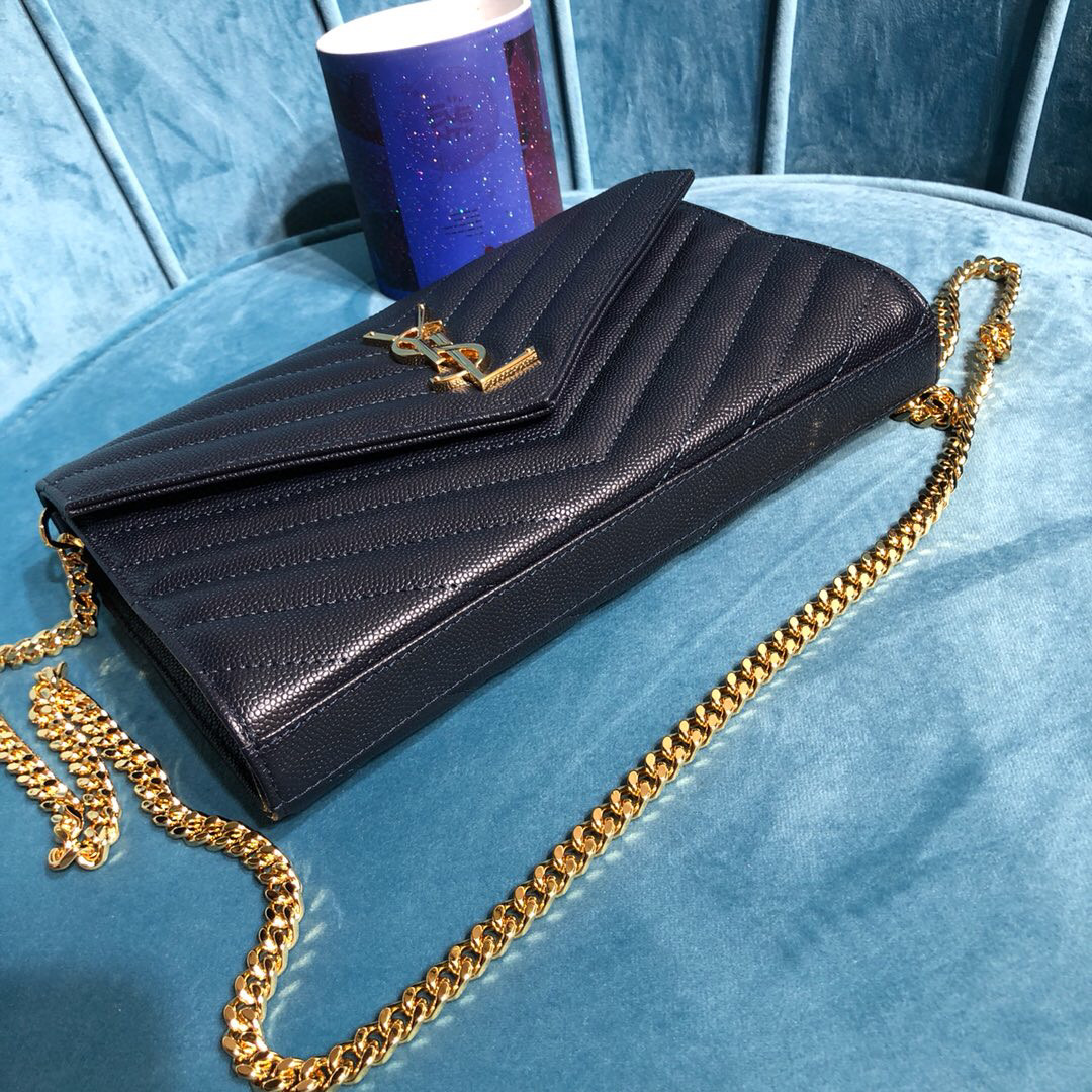 YSL CASSANDRE MATELASSÉ CHAIN WALLET