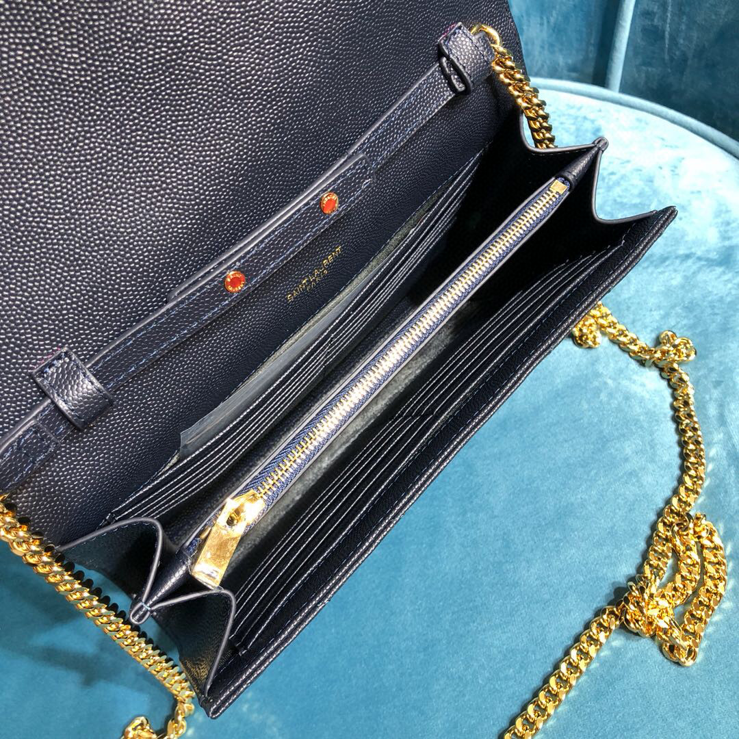 YSL CASSANDRE MATELASSÉ CHAIN WALLET