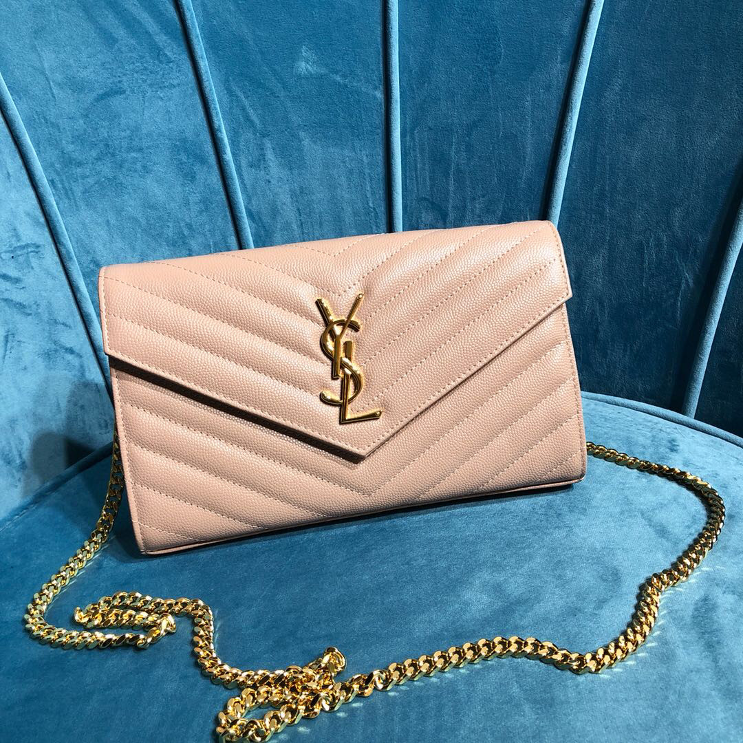 YSL CASSANDRE MATELASSÉ CHAIN WALLET