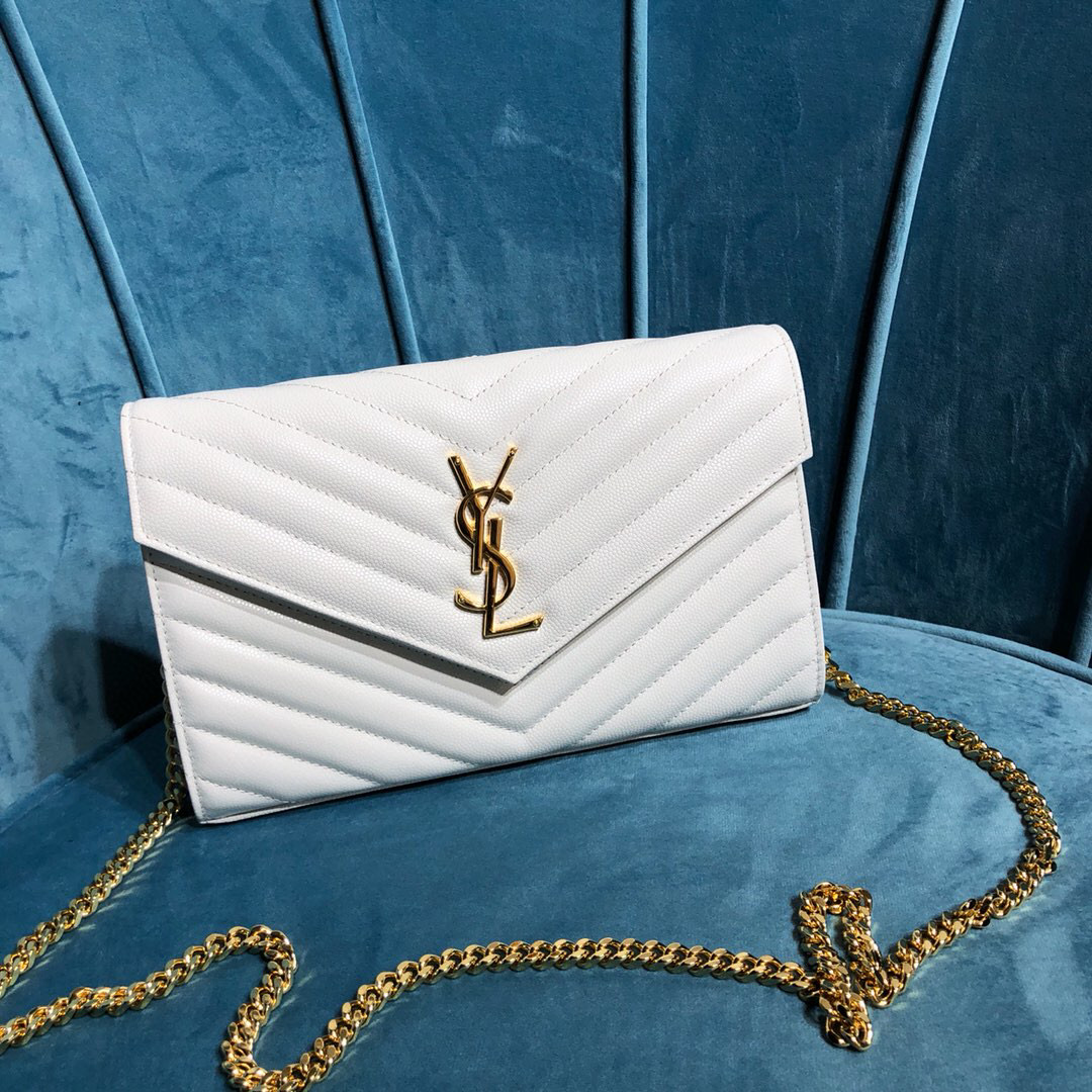 YSL CASSANDRE MATELASSÉ CHAIN WALLET