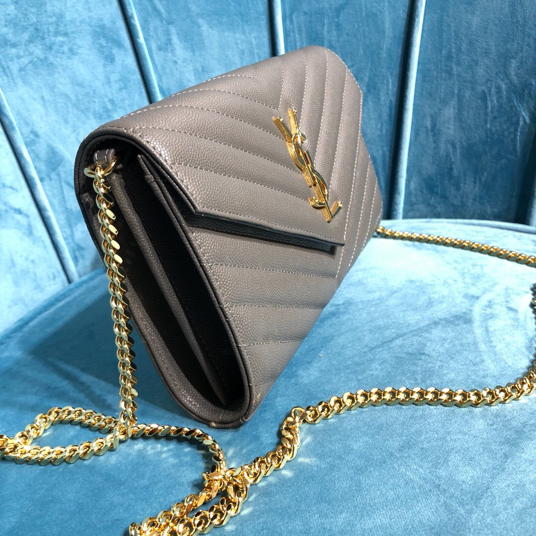 YSL CASSANDRE MATELASSÉ CHAIN WALLET