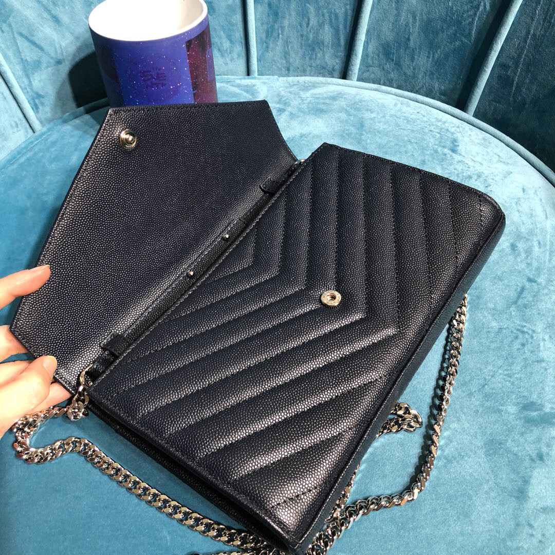 YSL CASSANDRE MATELASSÉ CHAIN WALLET