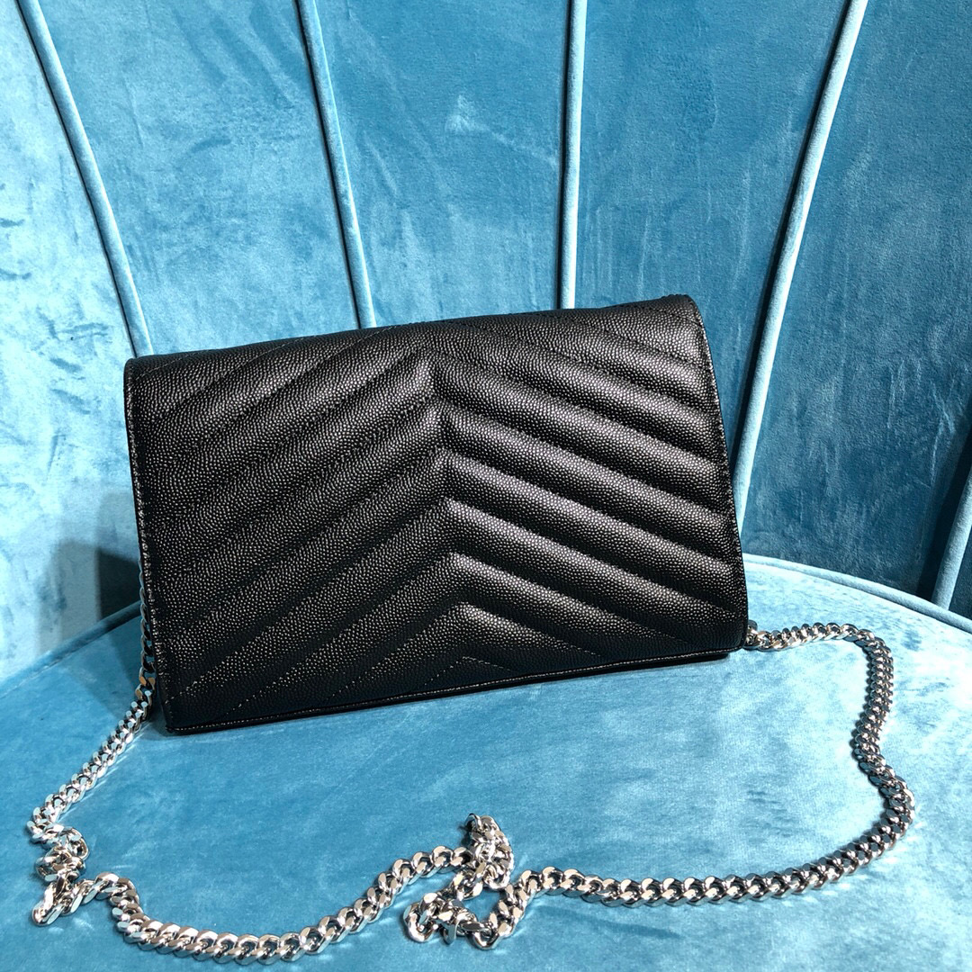 YSL CASSANDRE MATELASSÉ CHAIN WALLET