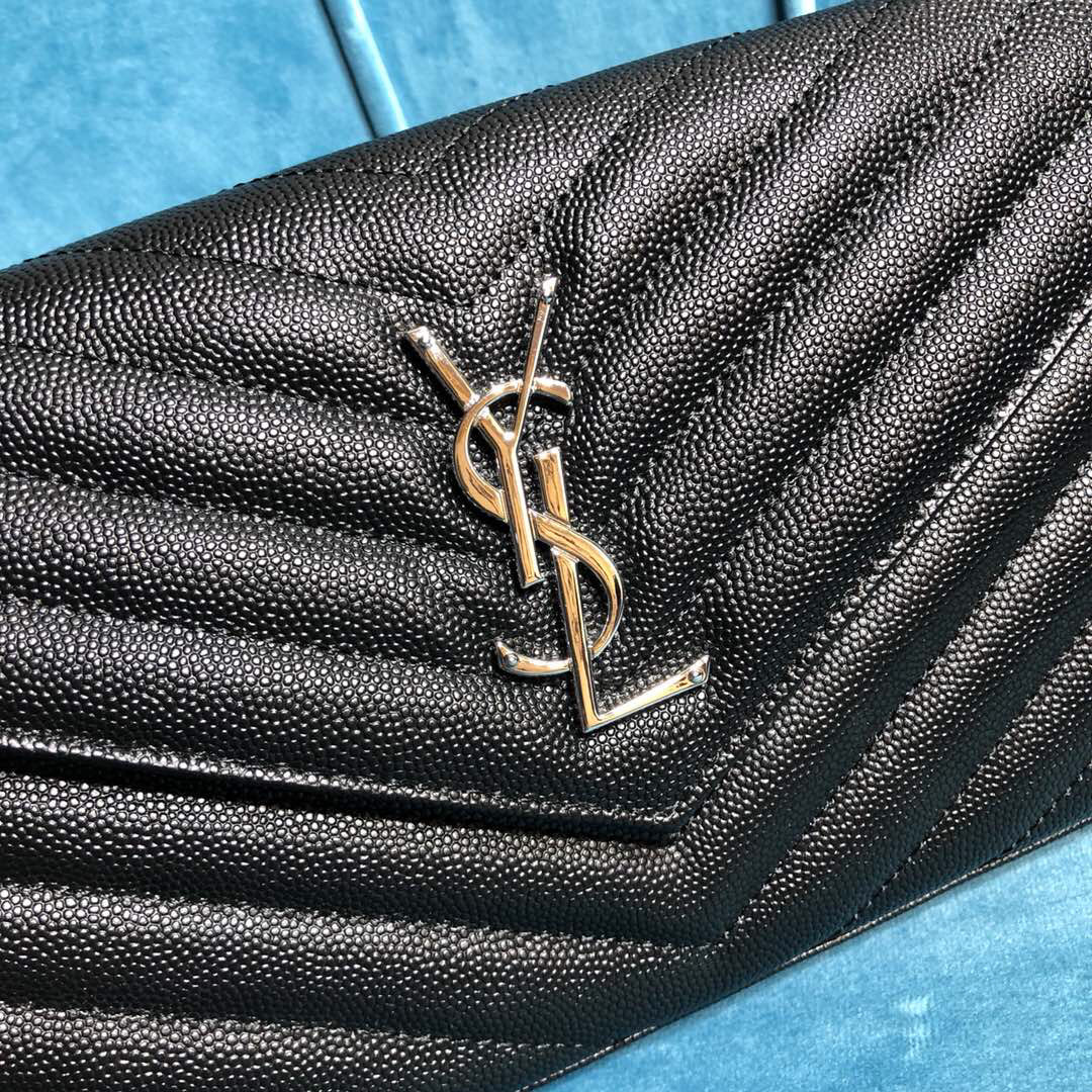 YSL CASSANDRE MATELASSÉ CHAIN WALLET