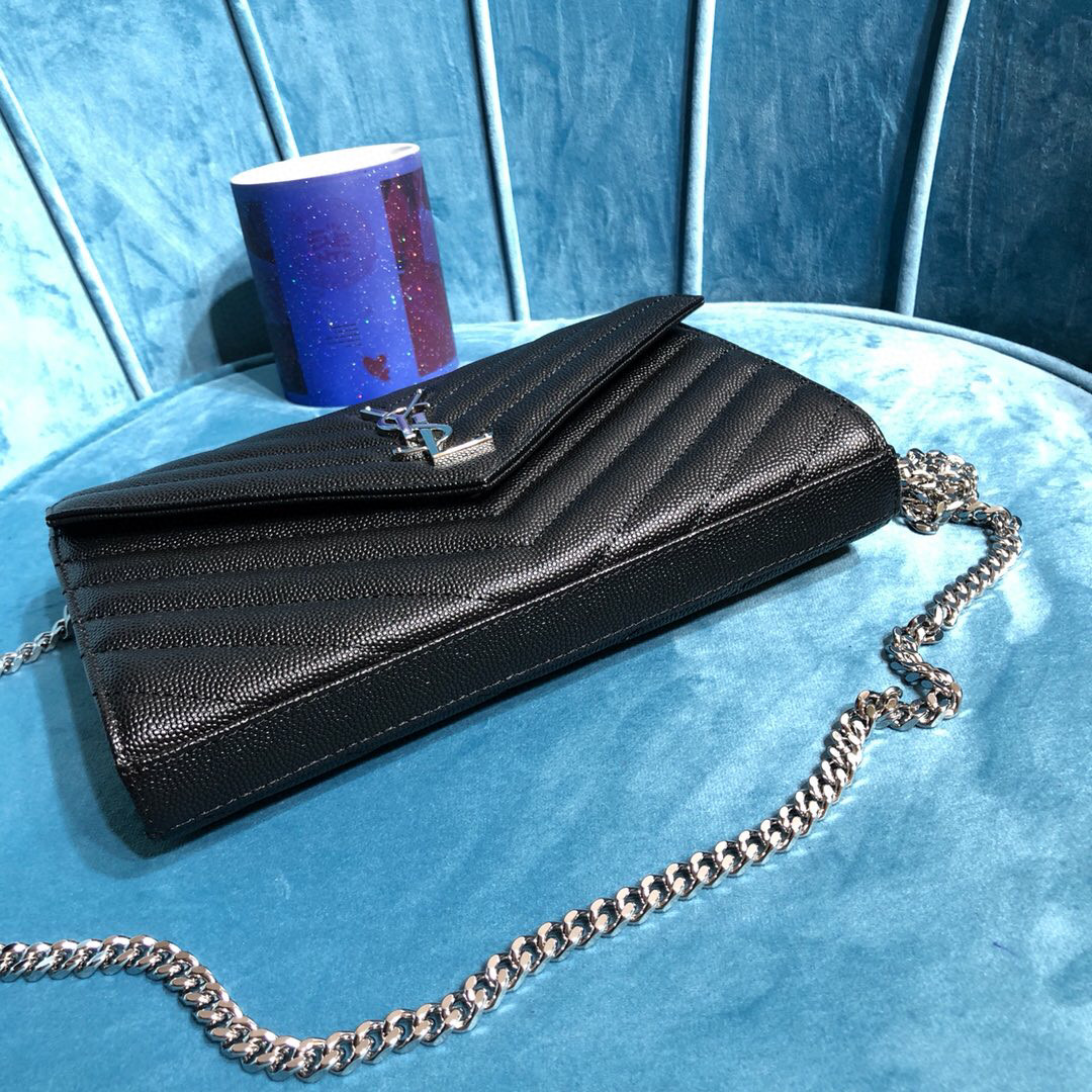 YSL CASSANDRE MATELASSÉ CHAIN WALLET