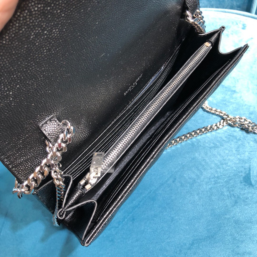 YSL CASSANDRE MATELASSÉ CHAIN WALLET