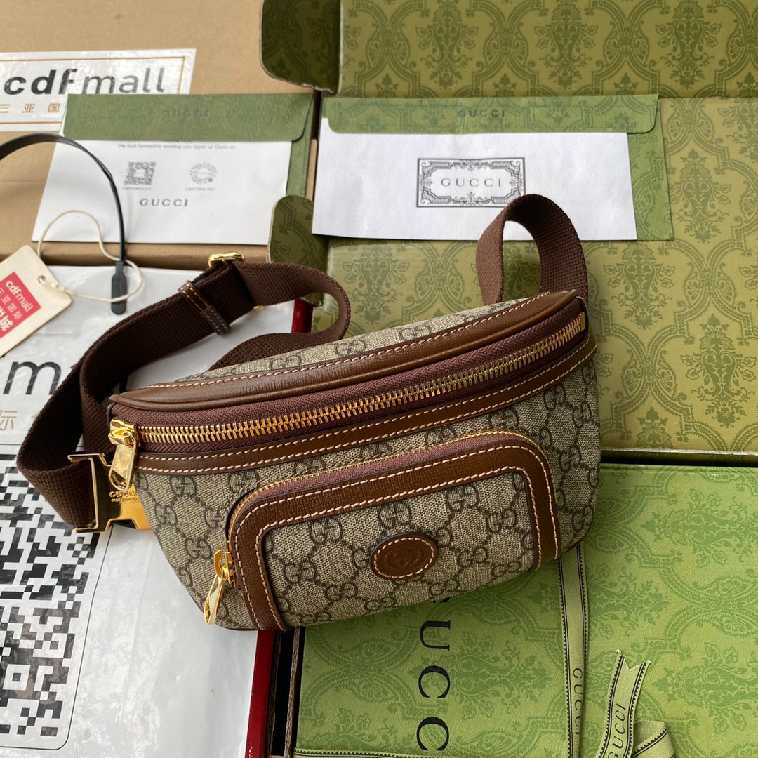 G*u*i belt bag with interlocking g