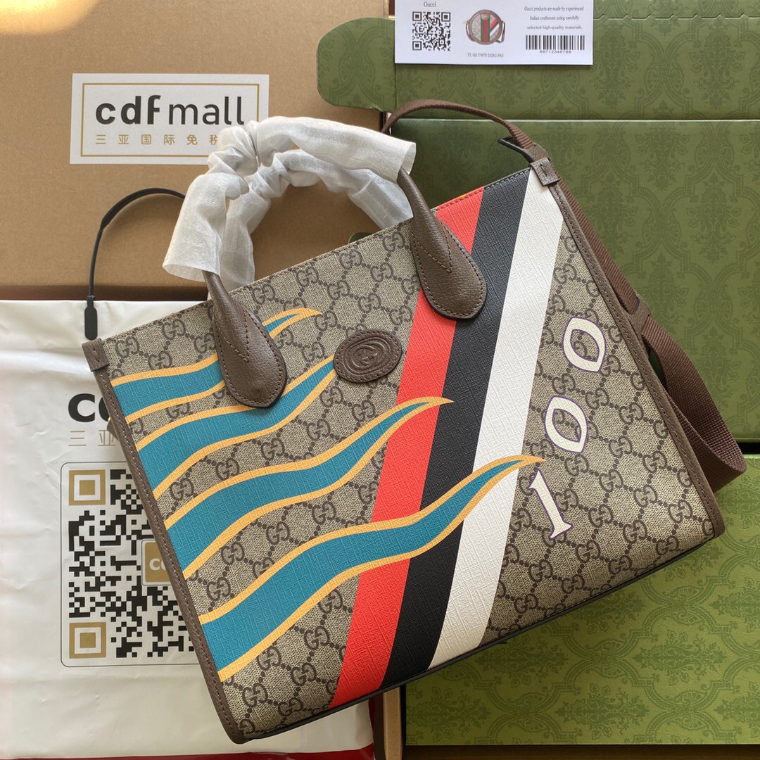 G*u*i medium tote bag with interlocking g