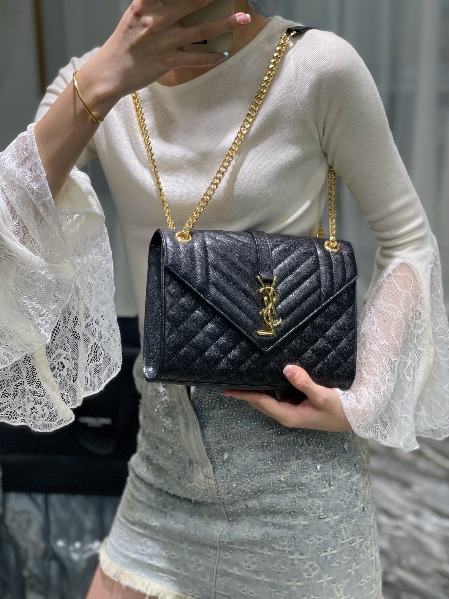 YSL Envelope Bag