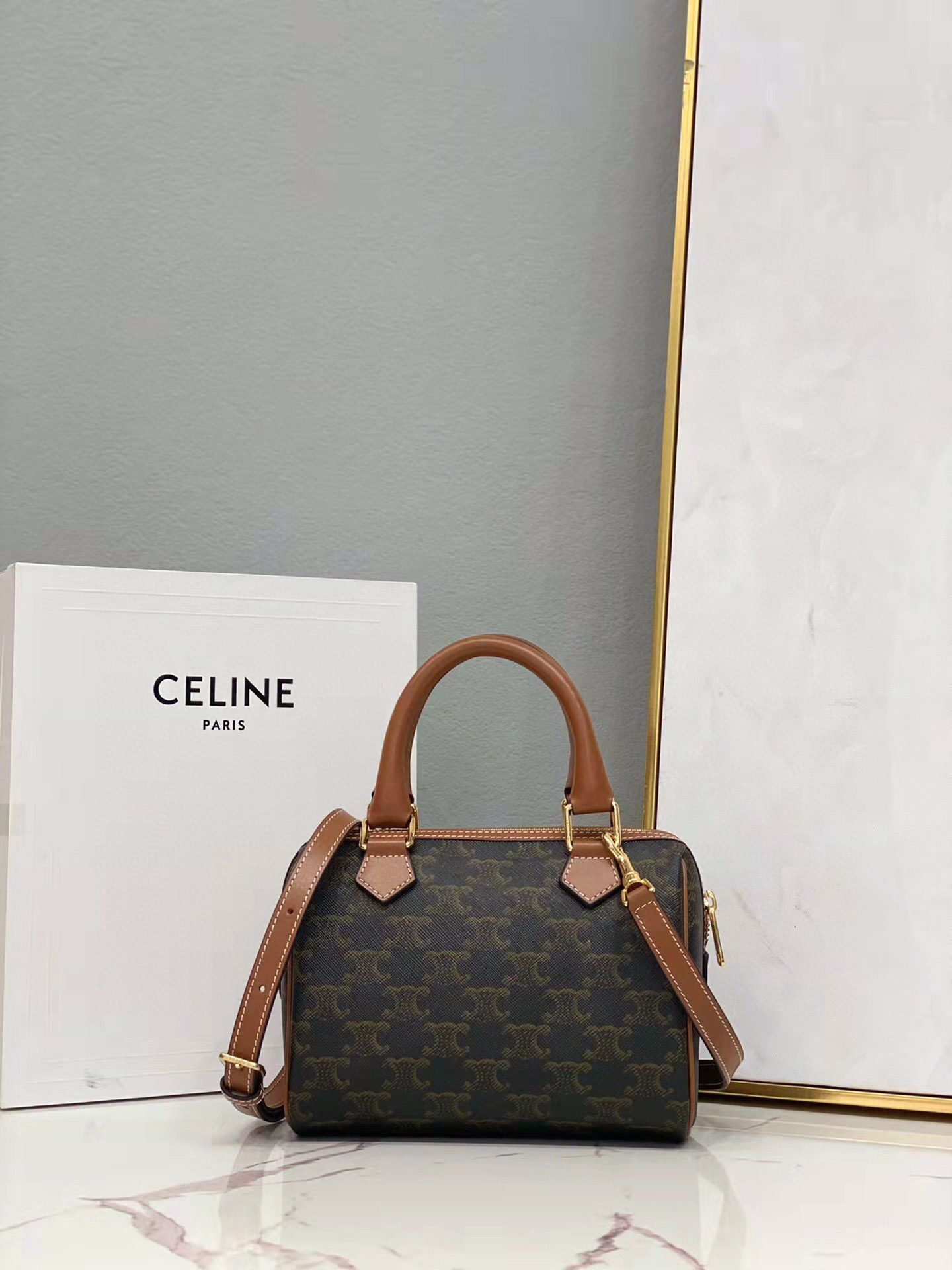 SMALL BOSTON CUIR TRIOMPHE