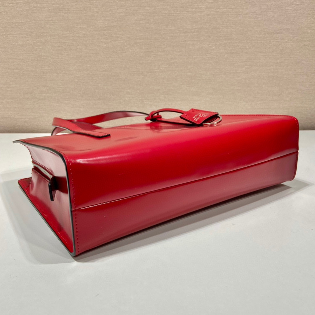 Pra*a re-edition 1995 brushed-leather medium handbag