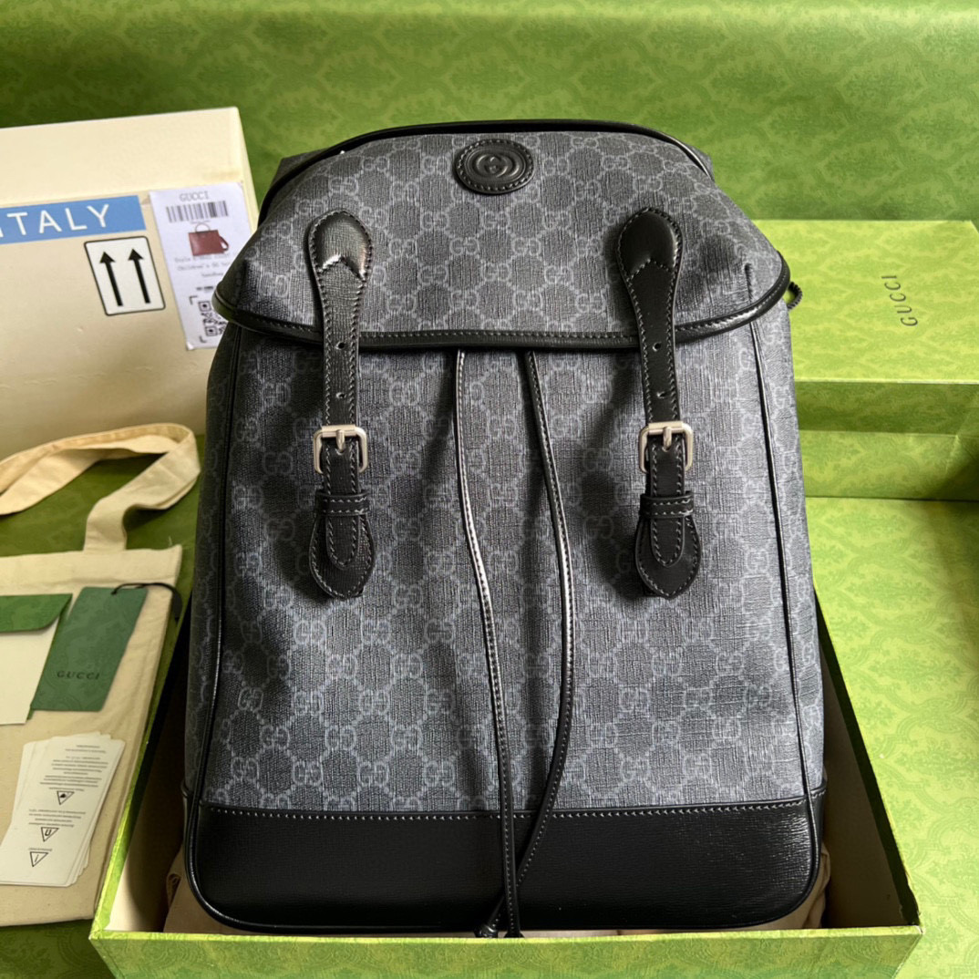 G*u*i medium backpack with interlocking g