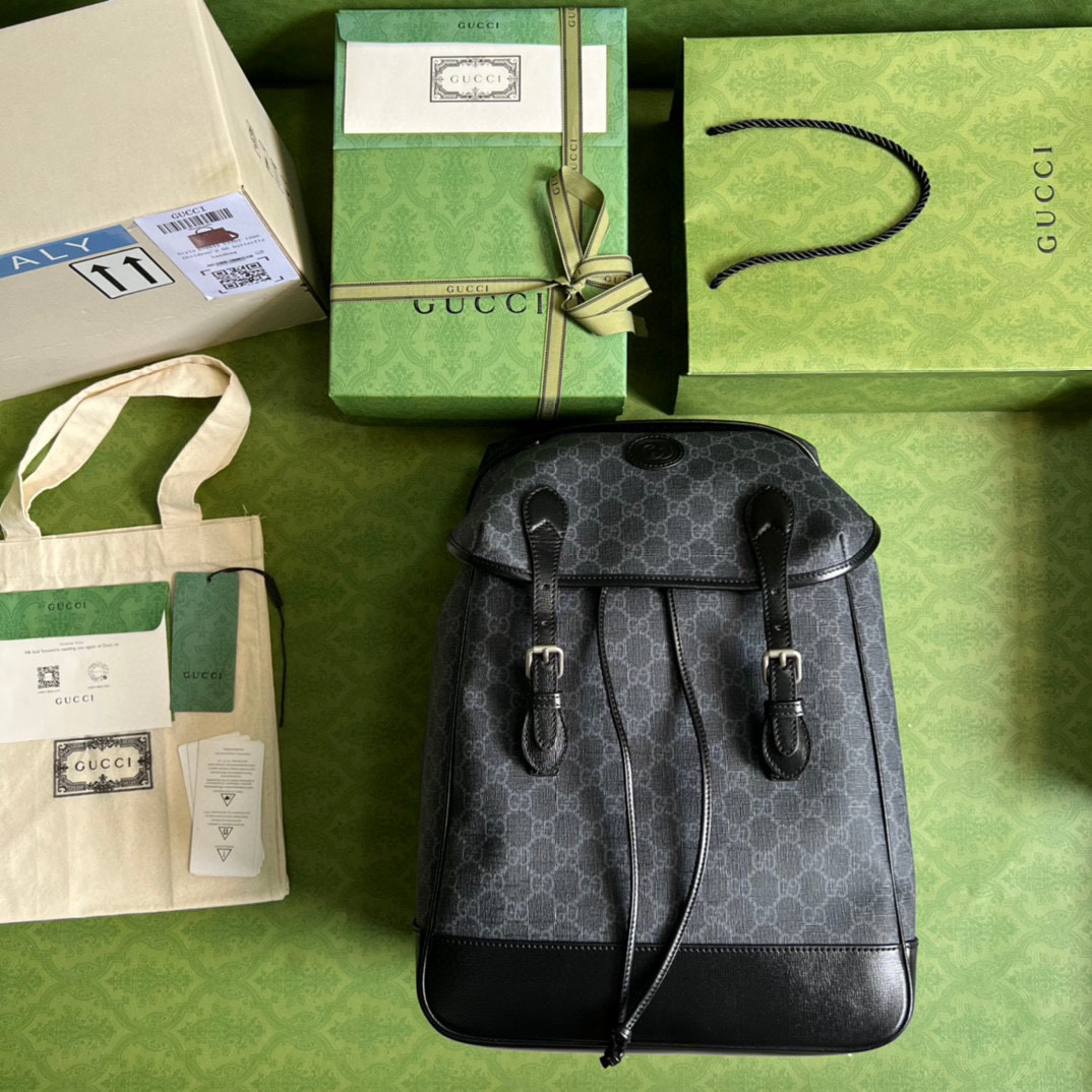 G*u*i medium backpack with interlocking g