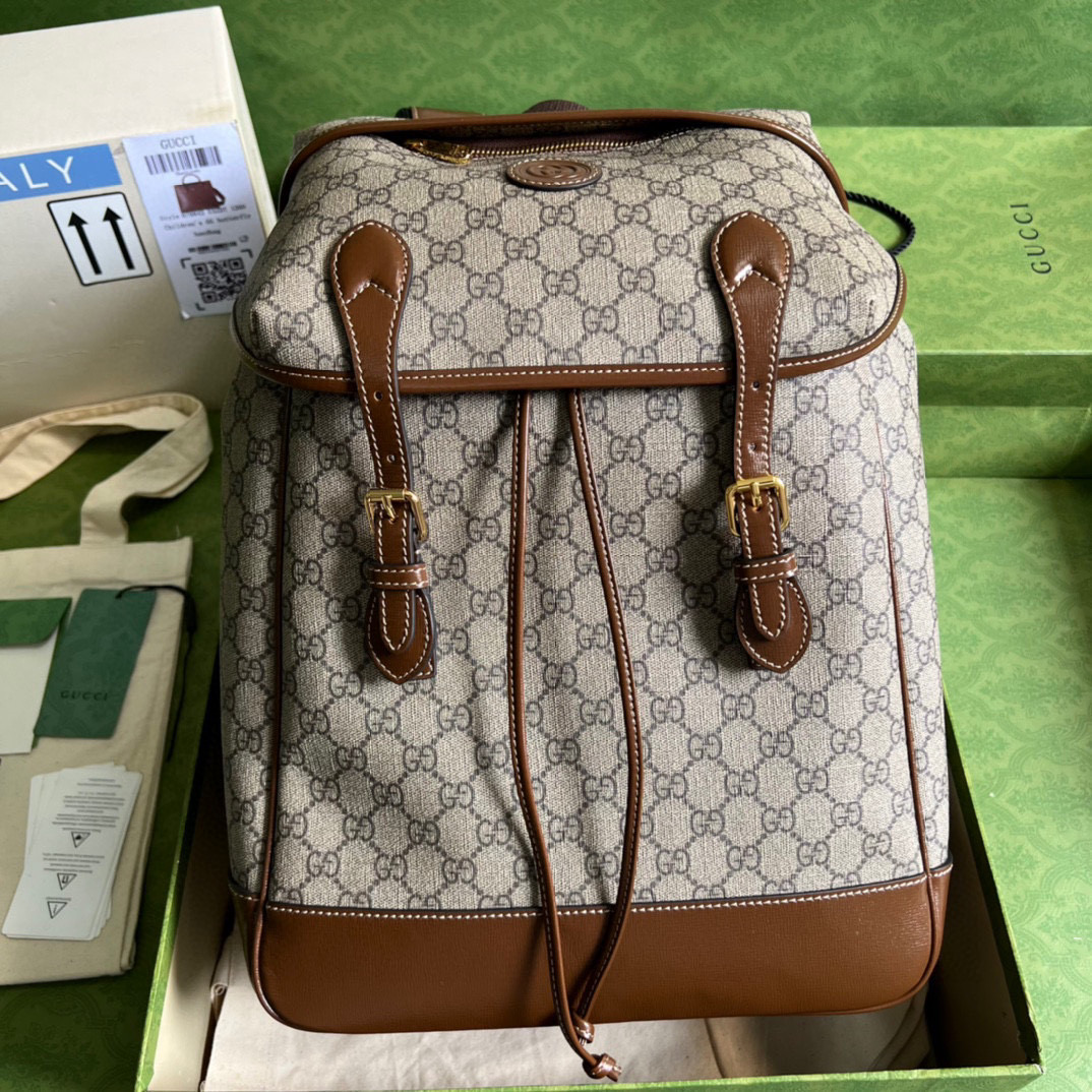 G*u*i medium backpack with interlocking g