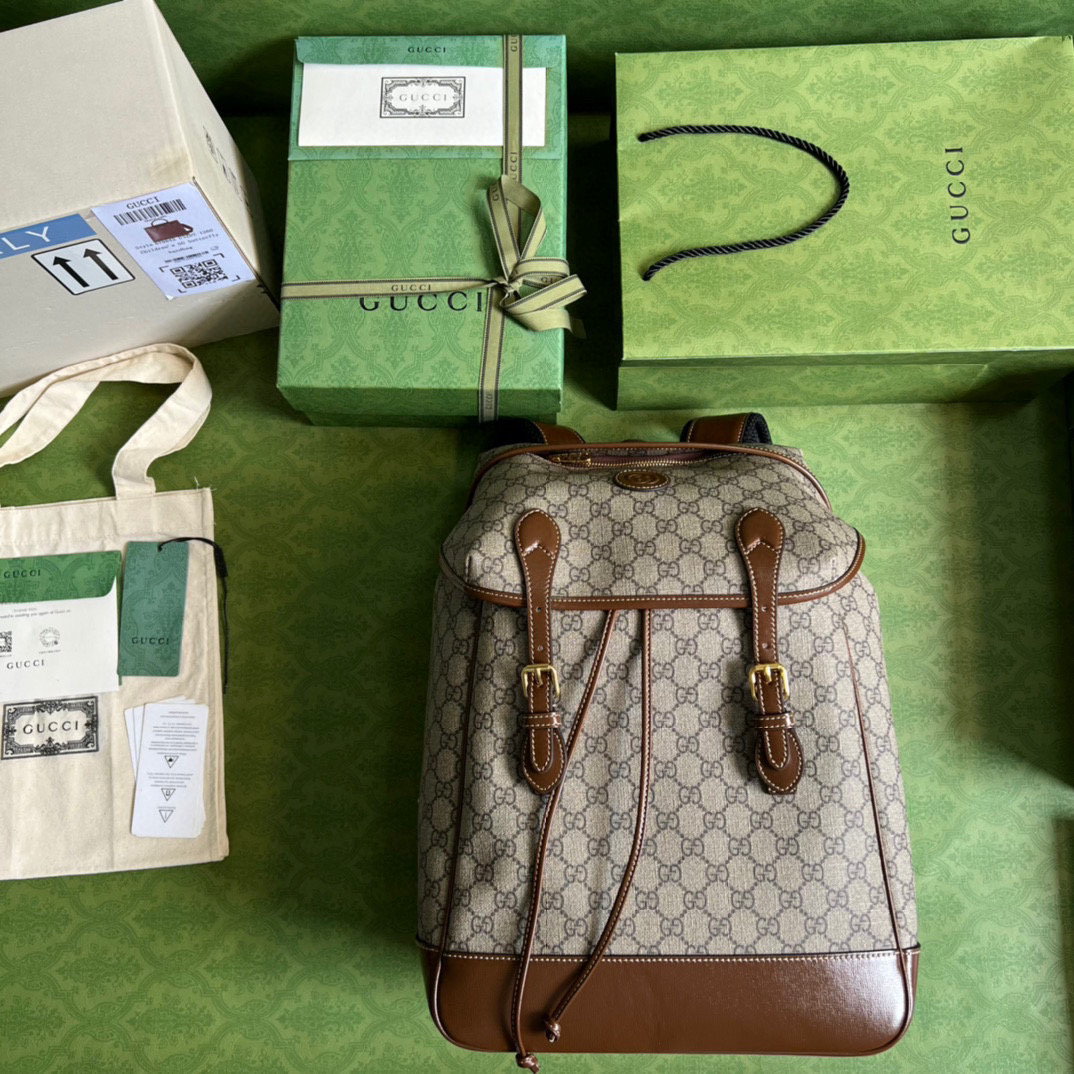 G*u*i medium backpack with interlocking g