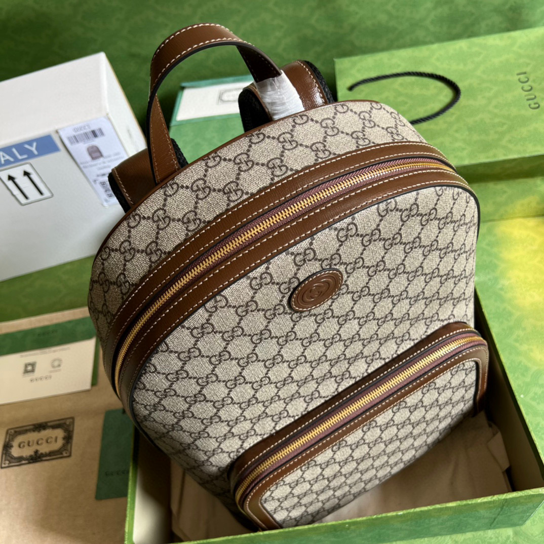 G*u*i backpack with interlocking g