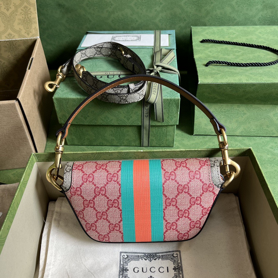 G*u*i gg top handle mini bag with web