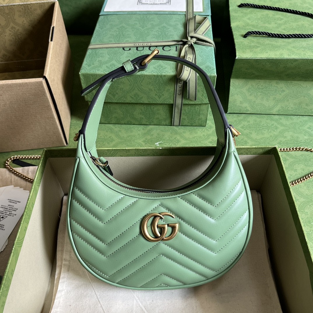 G*u*i marmont half-moon-shaped mini bag