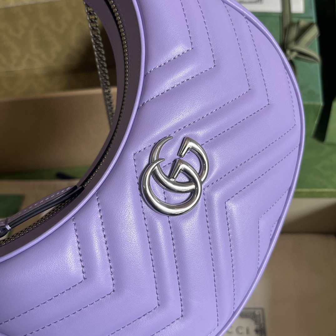 G*u*i marmont half-moon-shaped mini bag
