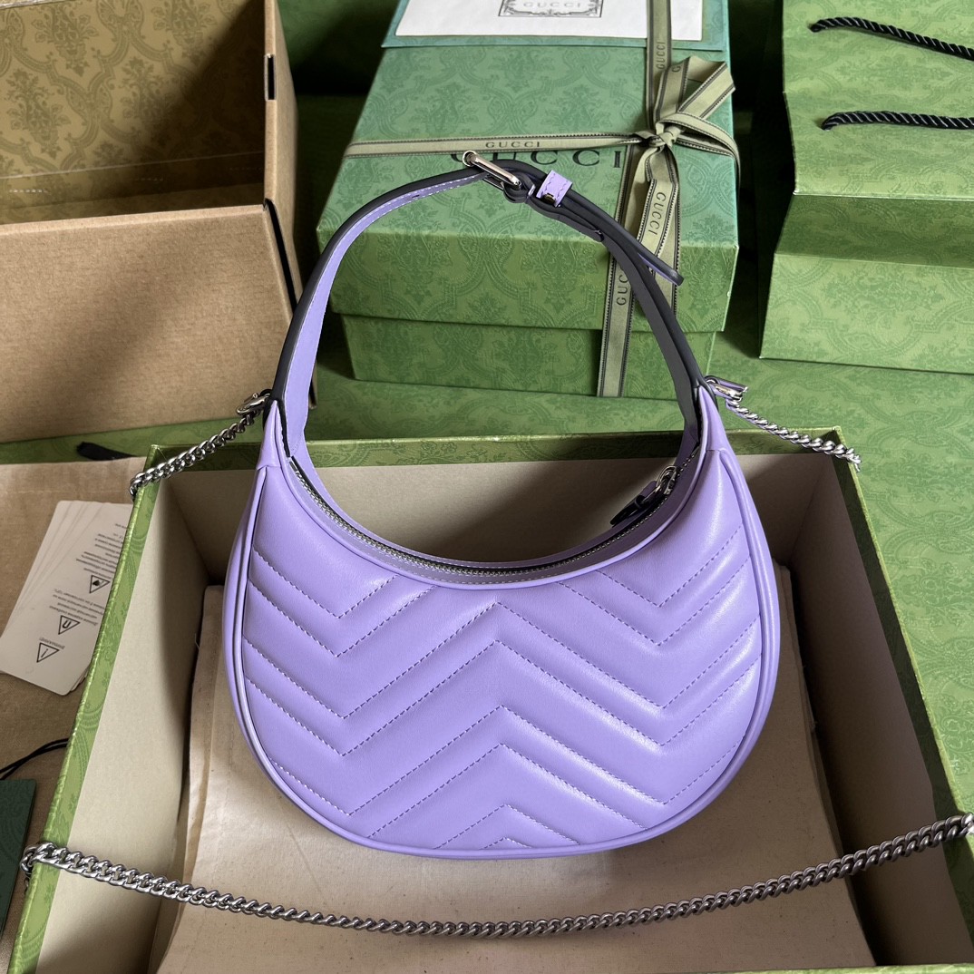 G*u*i marmont half-moon-shaped mini bag