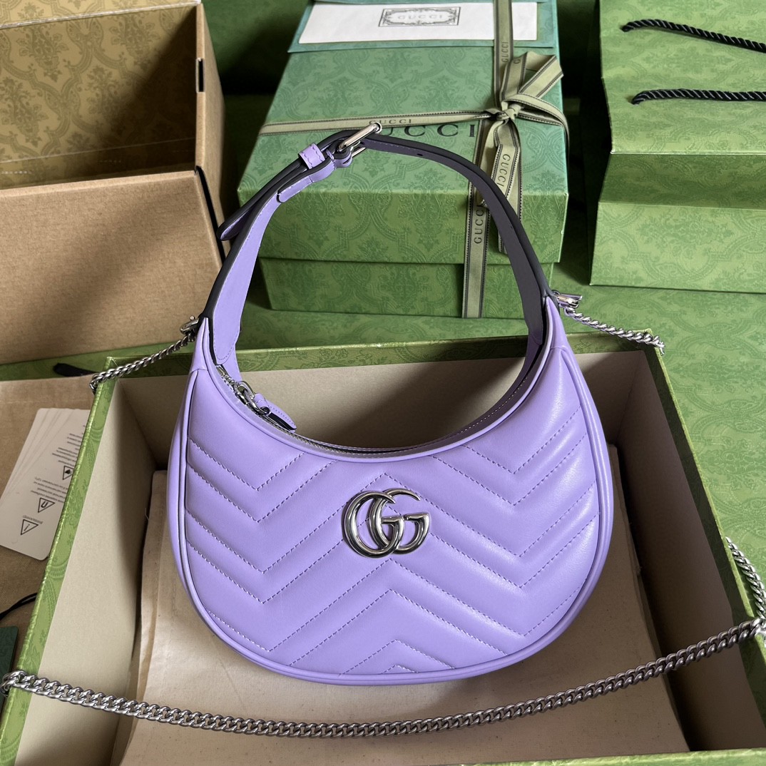 G*u*i marmont half-moon-shaped mini bag