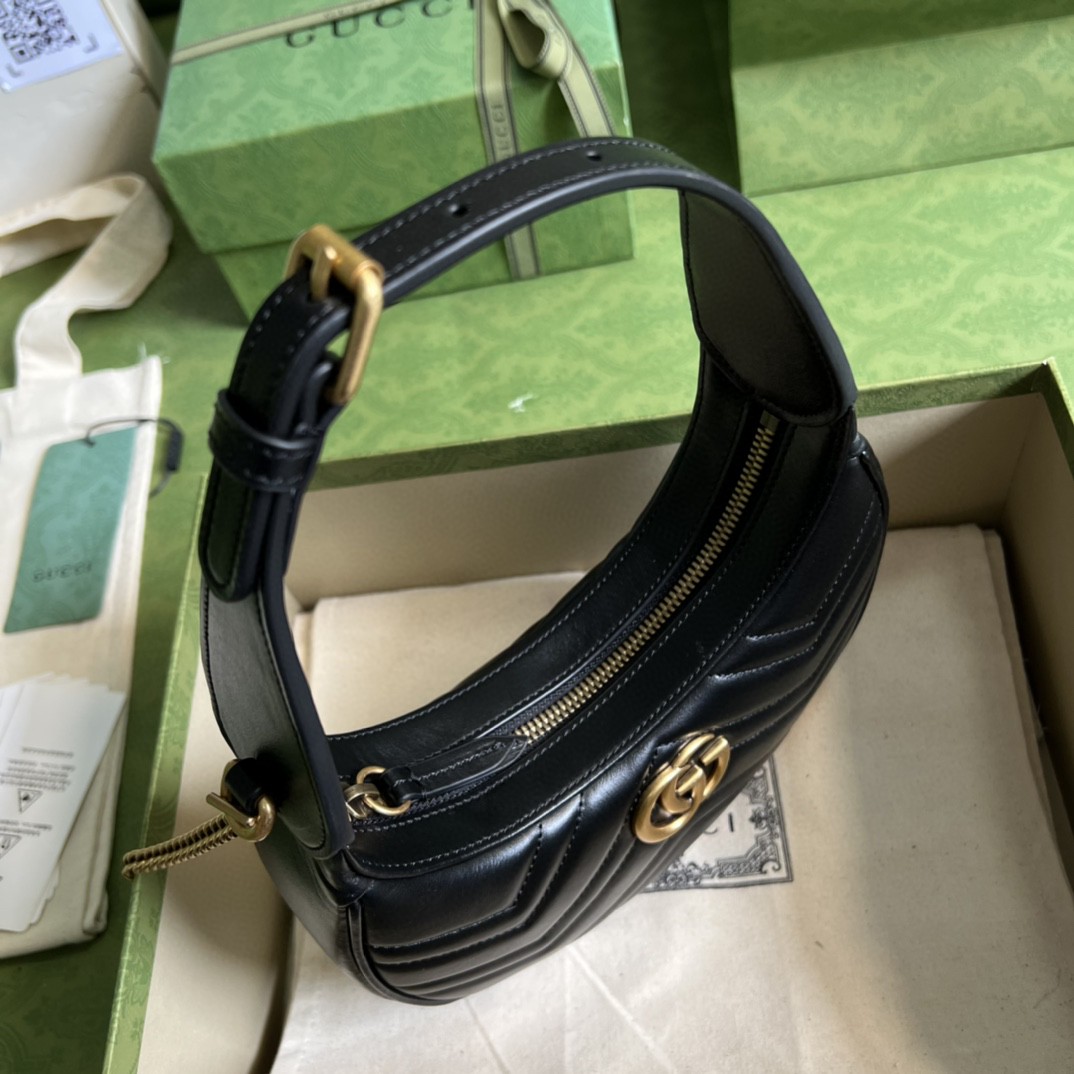 G*u*i marmont half-moon-shaped mini bag