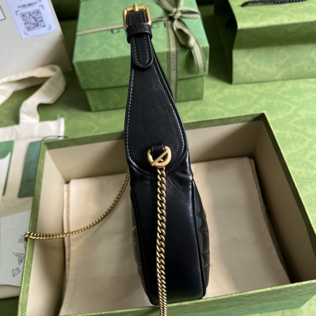 G*u*i marmont half-moon-shaped mini bag