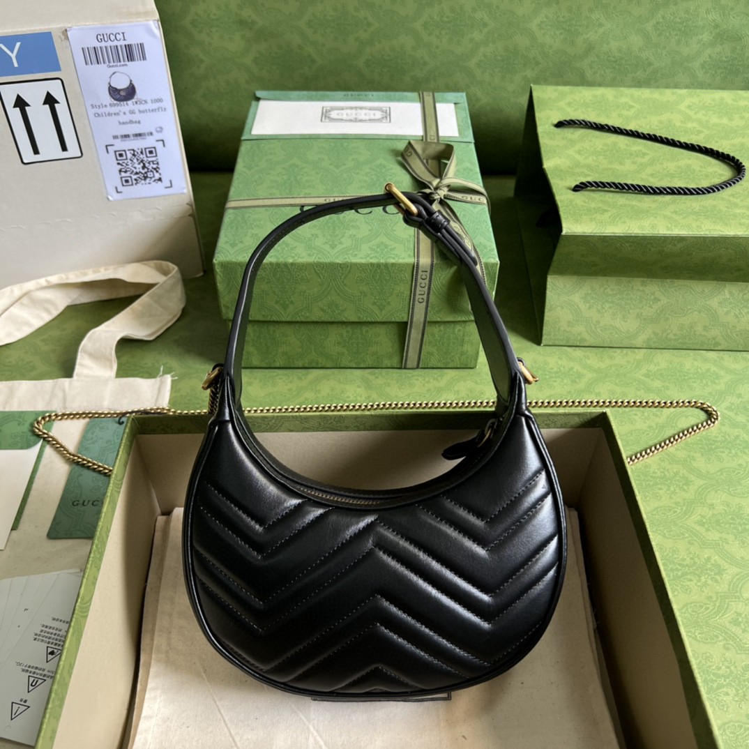G*u*i marmont half-moon-shaped mini bag