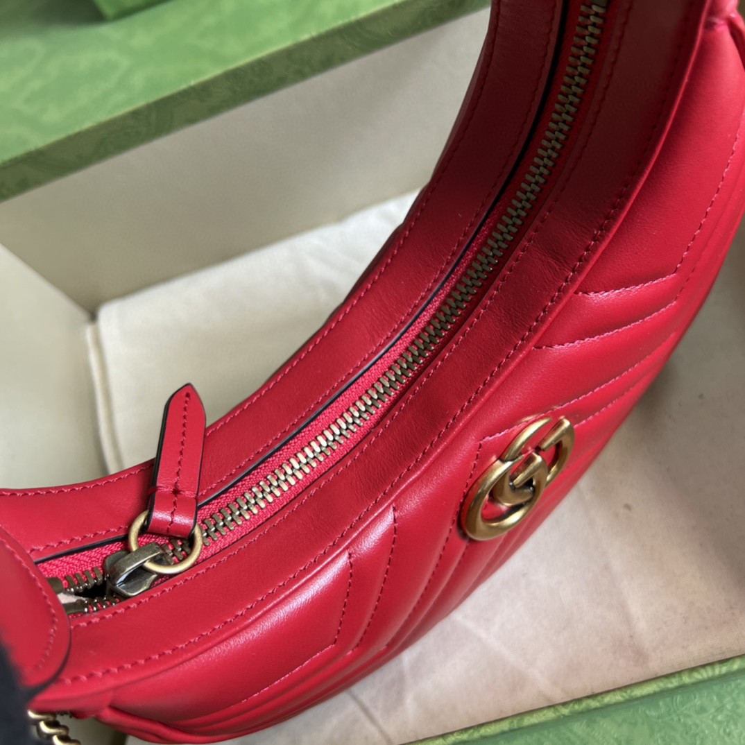 G*u*i marmont half-moon-shaped mini bag