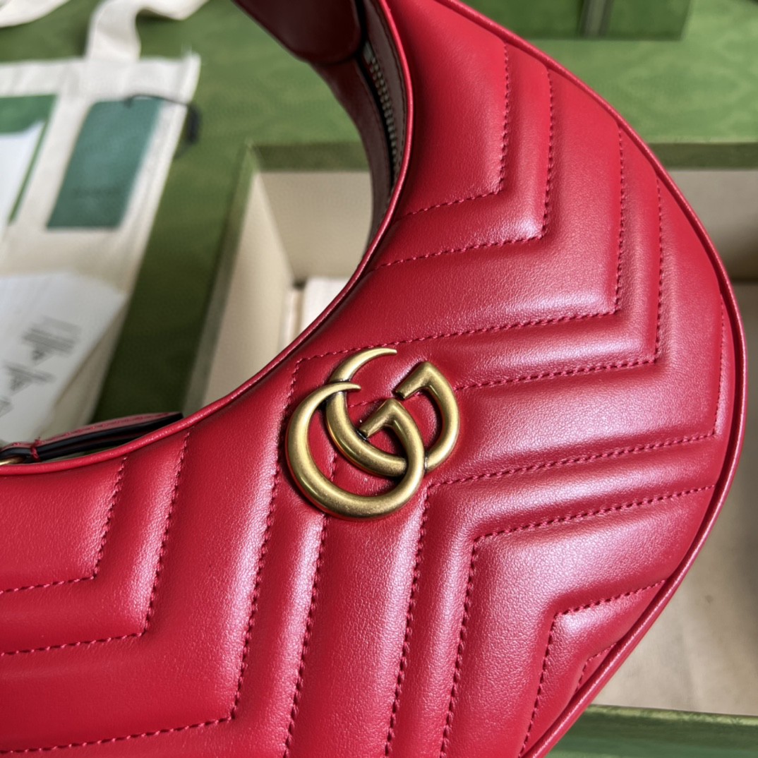 G*u*i marmont half-moon-shaped mini bag